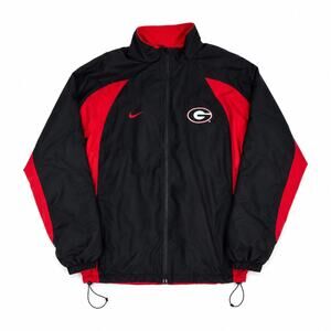 Nike Team Georgia Bulldogs Reversible Therma-FIT Jacket Red Black Men’s Large